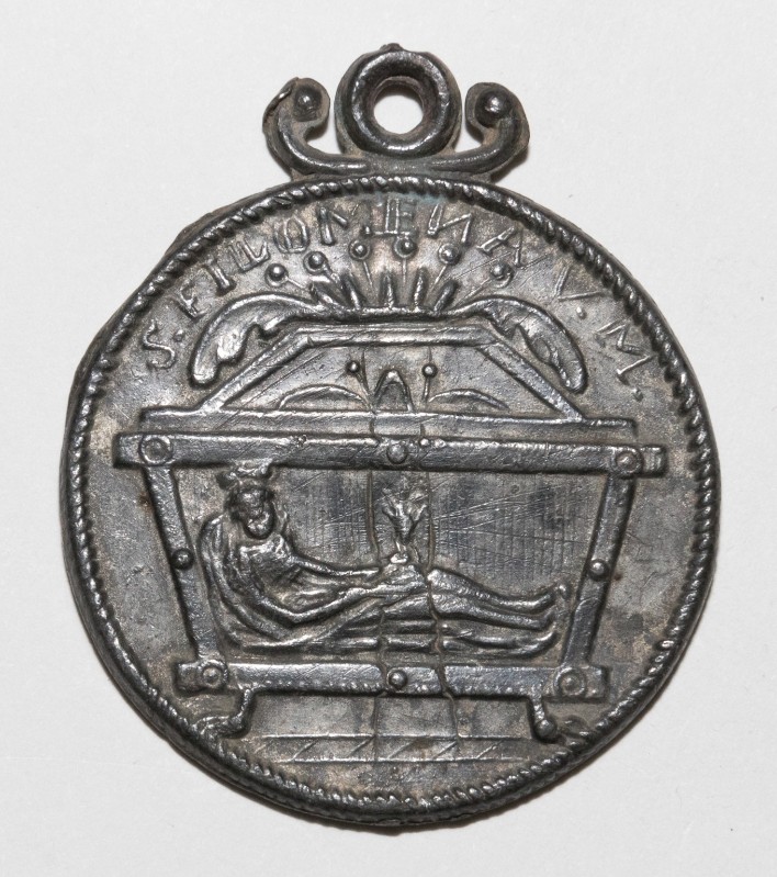 Bottega romana sec. XVII, Medaglia di Santa Filomena