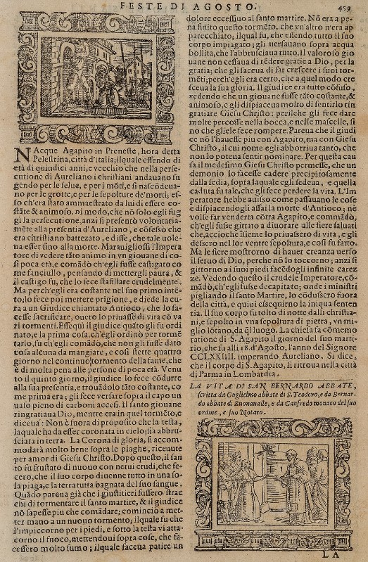 Ambito veneziano fine sec. XVI, Sant'Agapito e San Bernardo