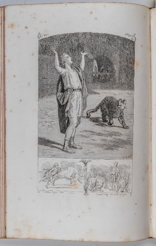 Frolich L. (1867), Pancrazio nell'arena dei leoni