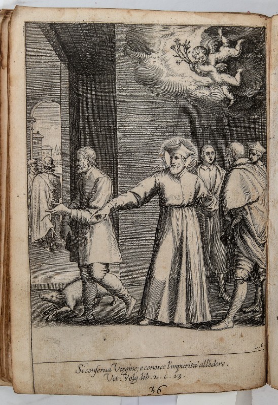Ciamberlano Luca (1745), Stampa con San Filippo Neri