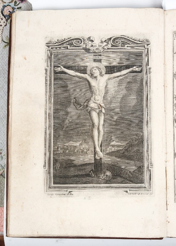 Casoli Ludovico (1798), Stampa con Gesù Crocifisso