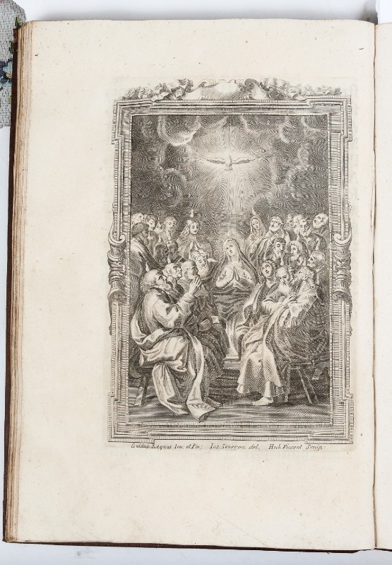 Hubert Vincent primo quarto sec. XVIII, Stampa con pentecoste