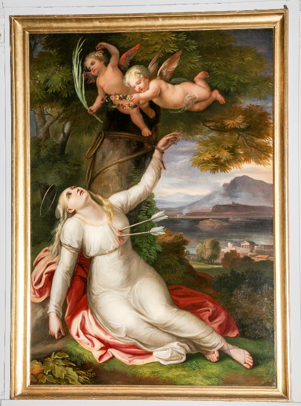 Bottega fiorentina sec. XIX, Cornice del dipinto con Santa Cristina da Bolsena