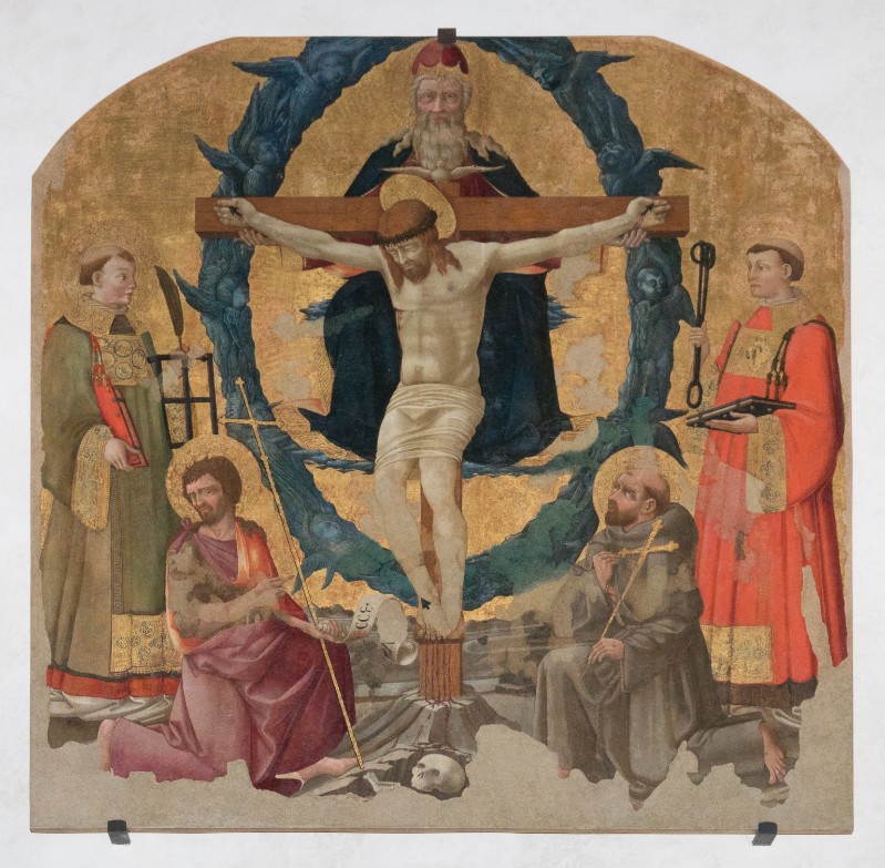 Neri di Bicci (1463), Trinità e Santi