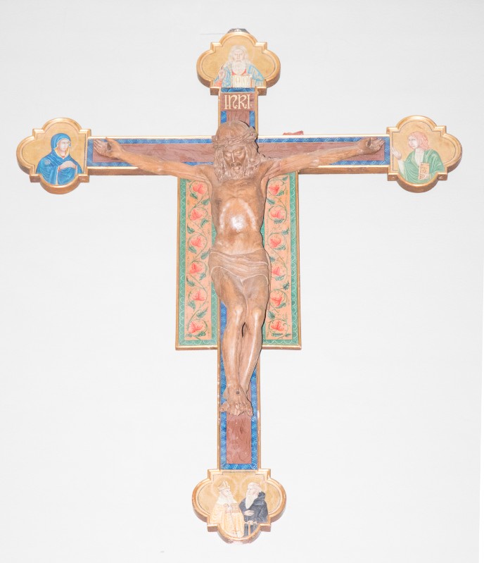 Bottega fiorentina sec. XX, Gesù Cristo crocifisso e Santi