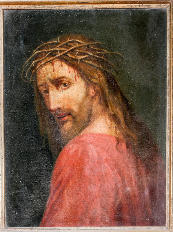 Bottega italiana sec. XVIII, Dipinto ad olio su tela raffigurante Gesù Cristo