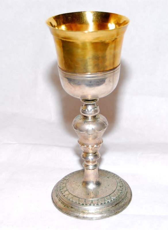 Bott. toscana sec. XVII, Calice con coppa dorata