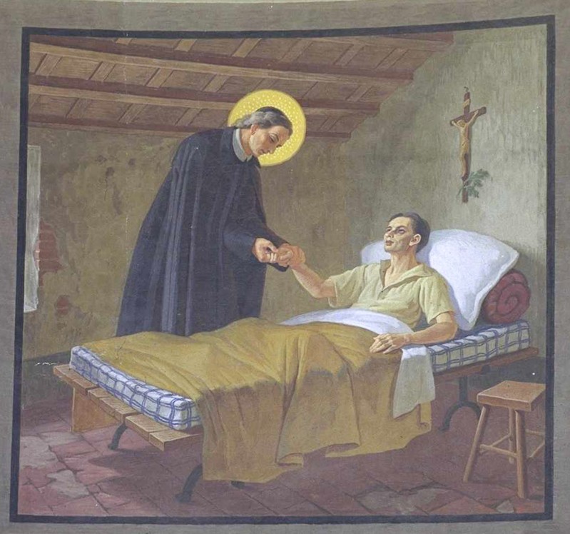 Missori A. (1945), San Giovanni Battista De Rossi conforta un malato