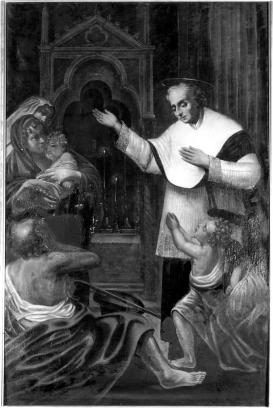 Ambito romano sec. XIX, Predicazione di San Giovanni Battista De Rossi