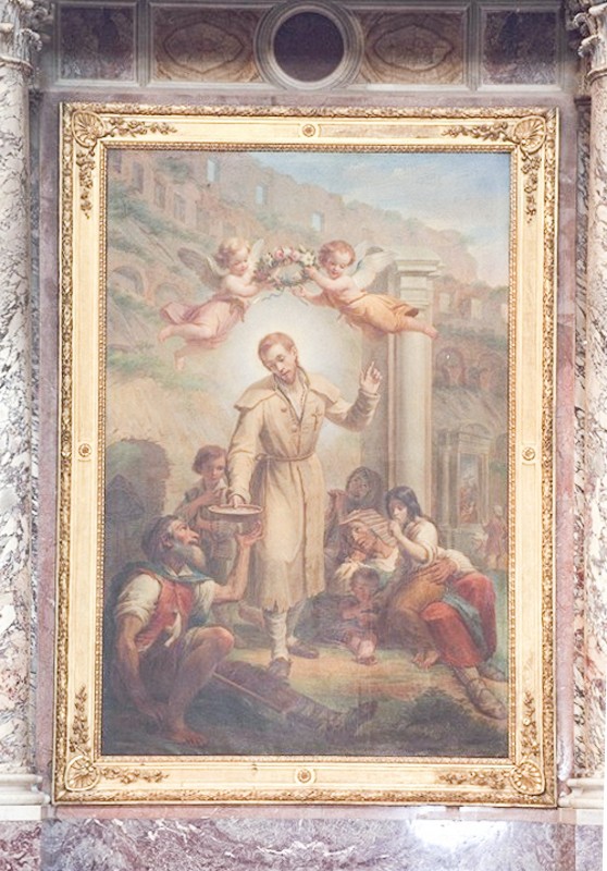 Bott. romana sec. XIX, Cornice Pala di San Benedetto Giuseppe Labre