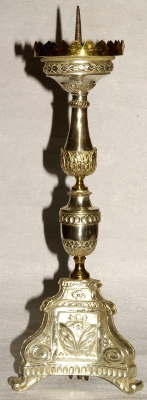 Ambito italiano sec. XIX, Candeliere da altare cm 60 2/2