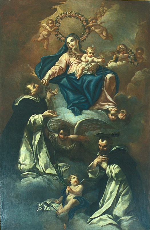 Parolini G. (1710), Madonna del rosario, San Domenico, San Pietro da Verona