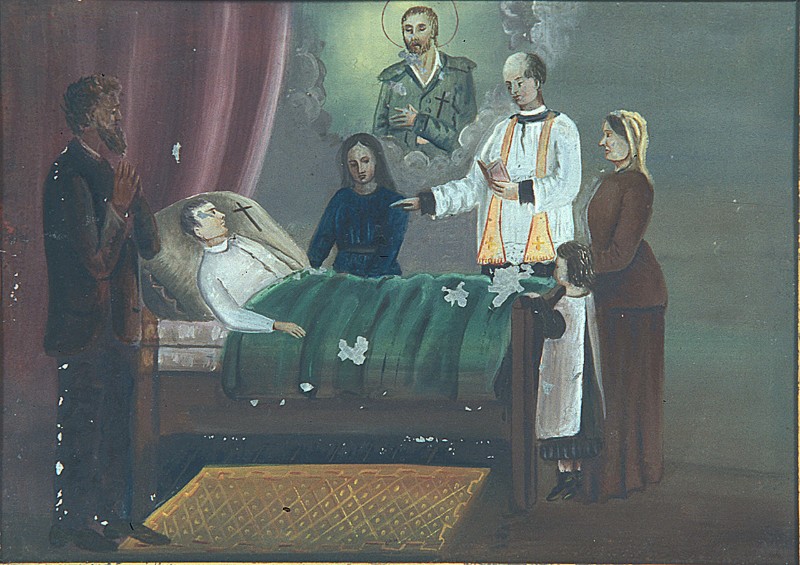 Ambito romagnolo sec. XIX-XX, Uomo a letto morente