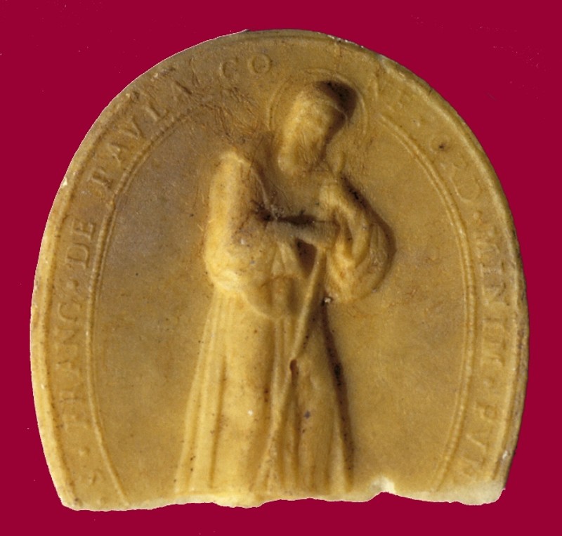 Bott. romana prima metà sec. XVIII, Agnus Dei e S. Francesco di Paola
