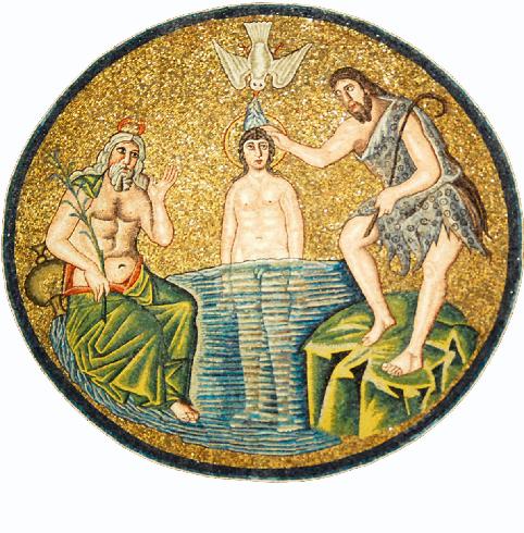  Il Battesimo di Gesù - Dettaglio della cupola del Battistero degli Ariani