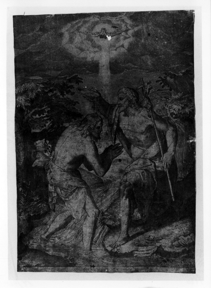 Carracci A. (1581 circa), Battesimo di Gesù Cristo