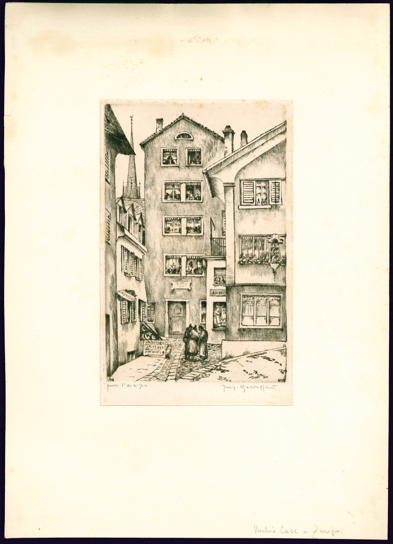 Baldessari R. M. secondo quarto sec. XX, Vecchie case di Zurigo