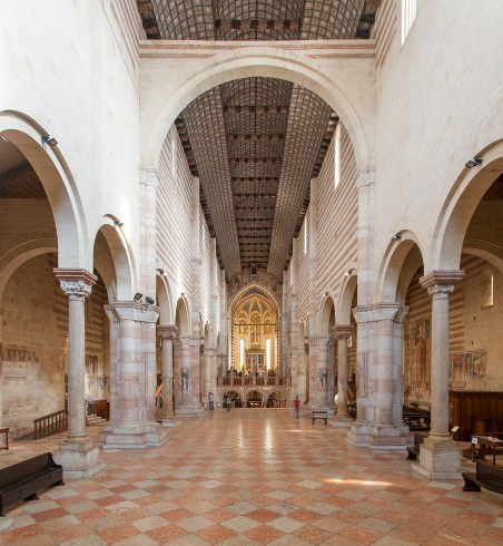 Carena (copertura carenata)<br>Chiesa di San Zeno Vescovo - Verona (VR)