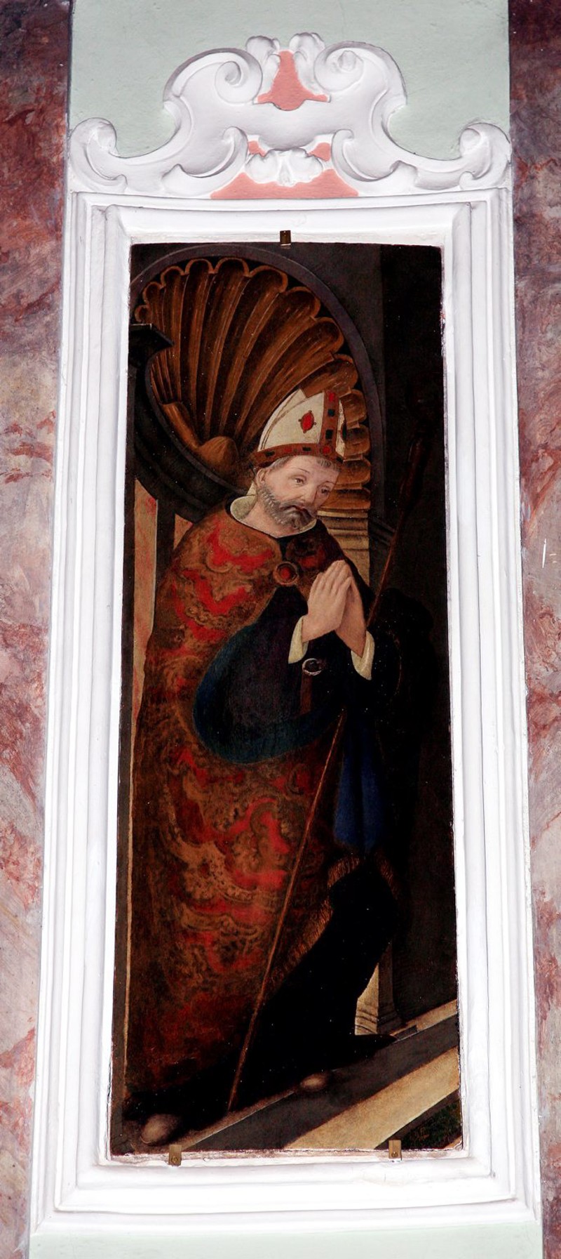 Maestranze toscane sec. XVIII, Cornice in stucco di Sant'Agostino