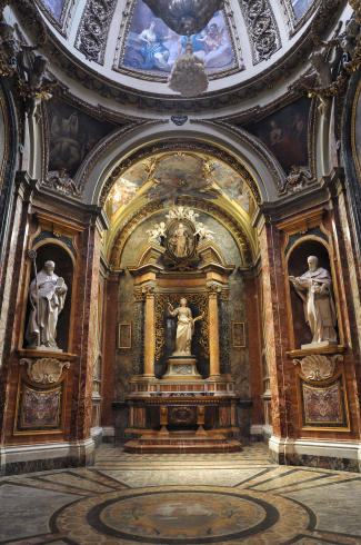 La cappella del Bernini dedicata a santa Barbara