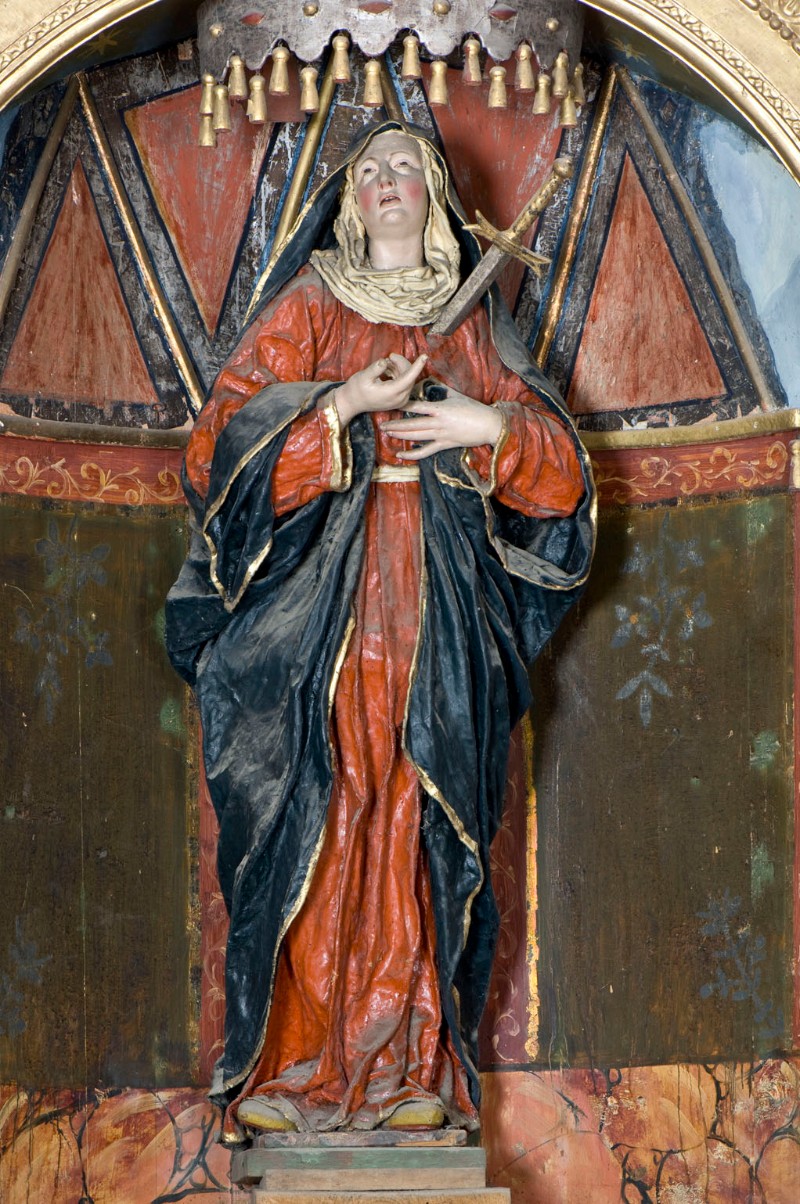 Bottega trentina sec. XVIII, Madonna addolorata