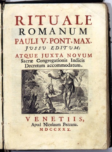 Rituale romano, 1730
