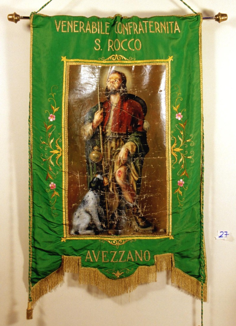 Manif. Italia centr. sec. XX, Stendardo dipinto di San Rocco