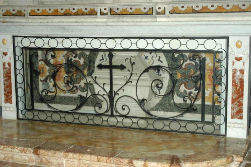 Marmoraro campano sec. XVIII, Paliotto di San Sisto