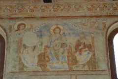 Scuola campana-cassinese sec. XI, Affresco con Gesù Cristo al tempio