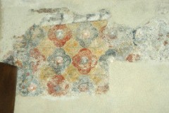 Scuola campano-cassinese sec. XI, Affresco con decorazione floreale