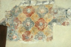Scuola campano-cassinese sec. XI, Affresco con decorazione floreale