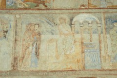 Scuola campana-cassinese sec. XI, Affresco con le Marie al sepolcro