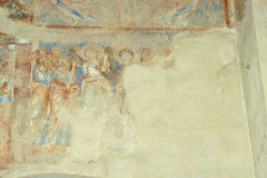 Scuola campana-cassinese sec. XI, Affresco Ascensione Maria tra apostoli