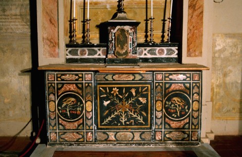Ambito piemontese sec. XVIII, Altare della Madonna del Rosario