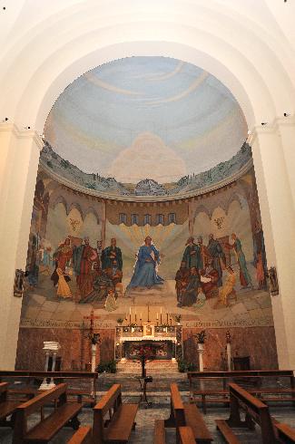 Cappella del Santissimo Sacramento con l’affresco di Stéphanie Guerzoni