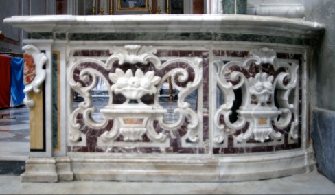 Bottega campana sec. XIX, Balaustra in marmo