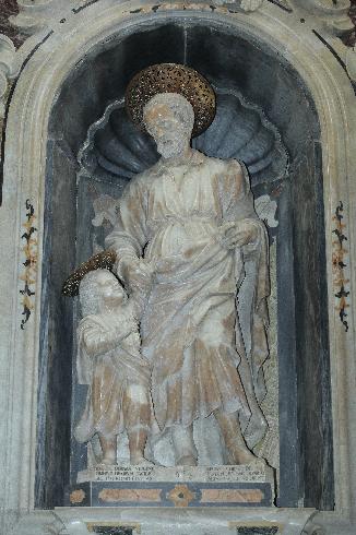 San Giuseppe con bambino – ambito romano – 1653