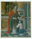 Ambito marchigiano sec. XIX, Miracolo della lisca di San Biagio vescovo