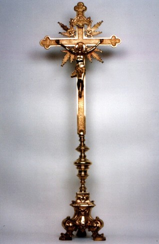 Bottega napoletana sec. XIX, Croce d'altare di San Michele