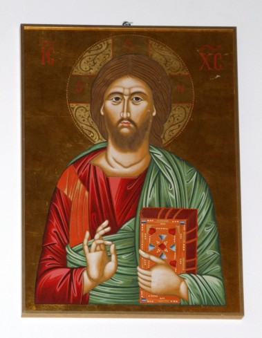 Ambito salentino sec. XX, Icona di Gesù Cristo pantocratore