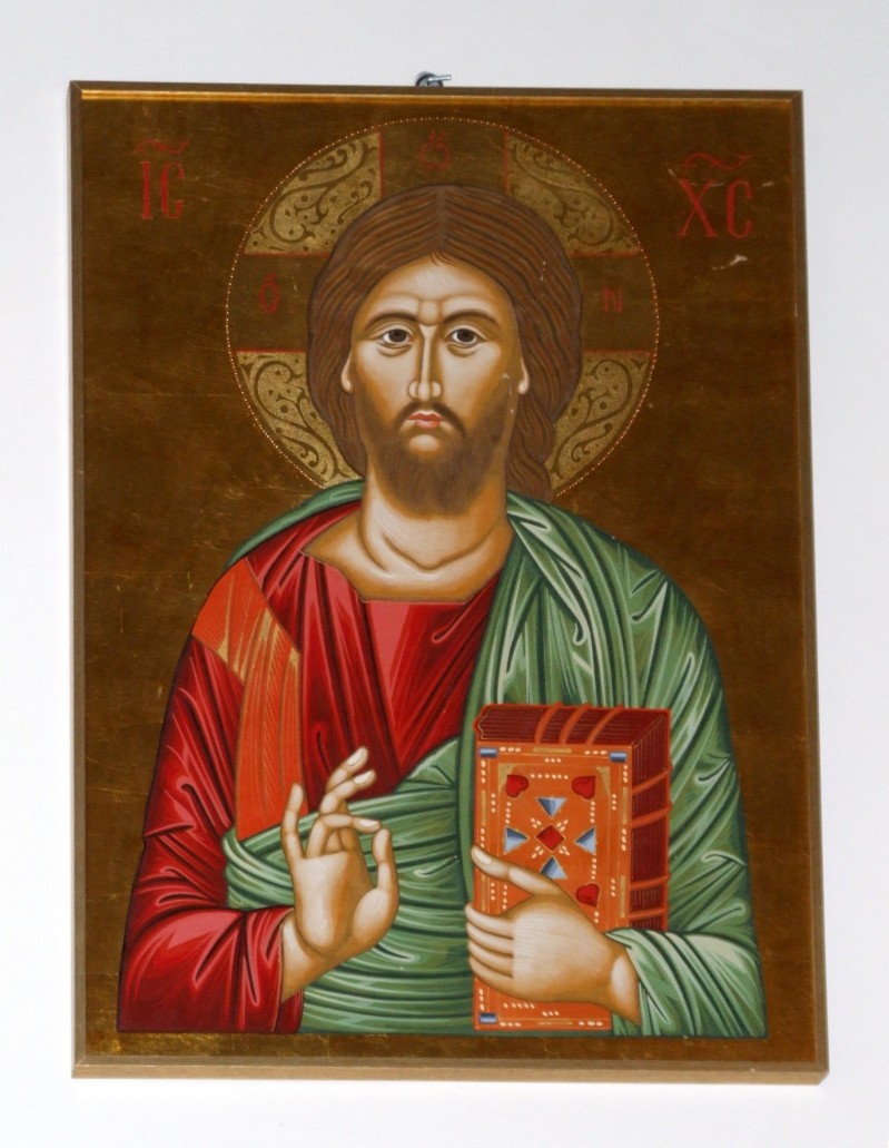 Ambito salentino sec. XX, Icona di Gesù Cristo pantocratore