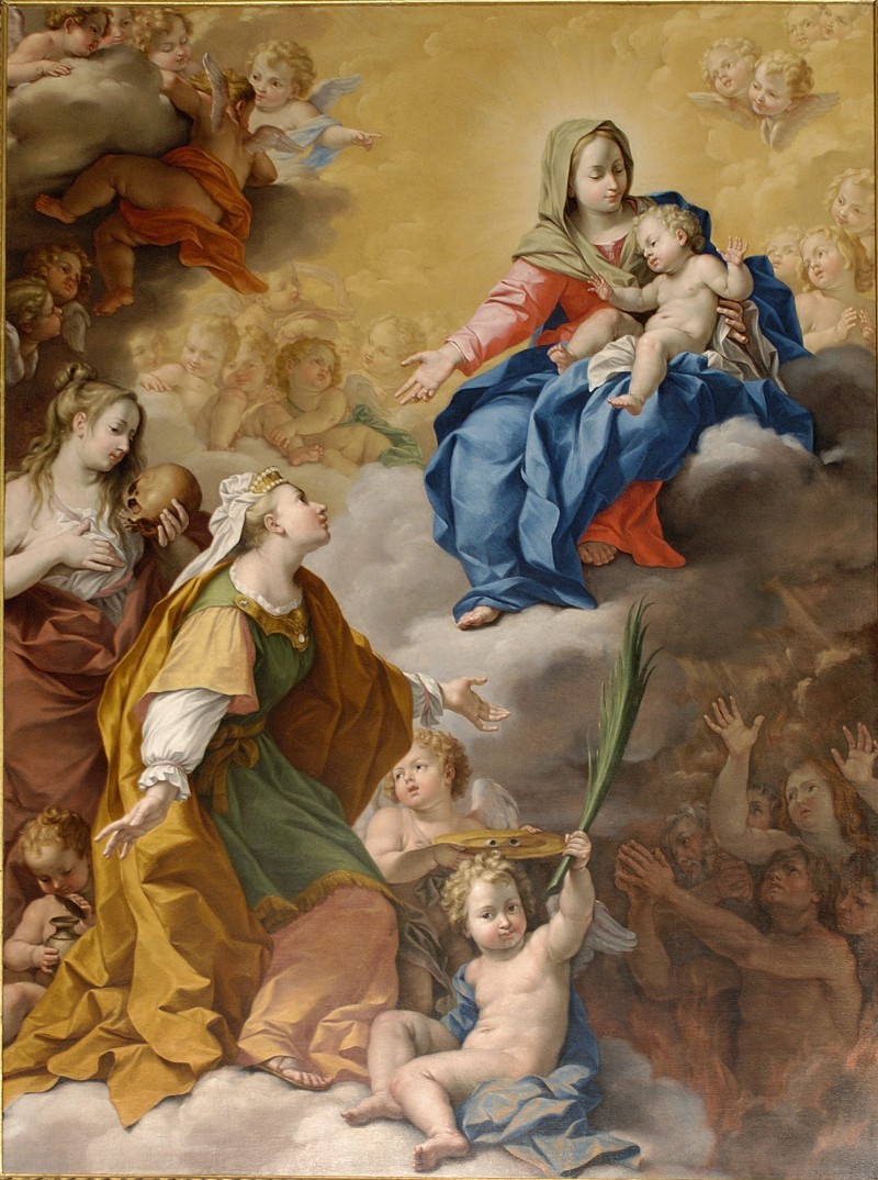 Mazzanti L. (1720), Apparizione della Madonna a Santa Lucia