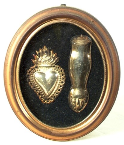 Bottega valsusina sec. XX, Ex voto a forma di braccio e di cuore
