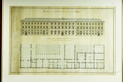 Progetto del Seminario Vescovile di Vicenza, secolo XIX