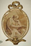 Pronti C. sec. XVII, Dipinto ovale con San Marco Evangelista