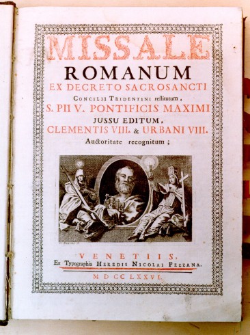 Messale romano, 1776