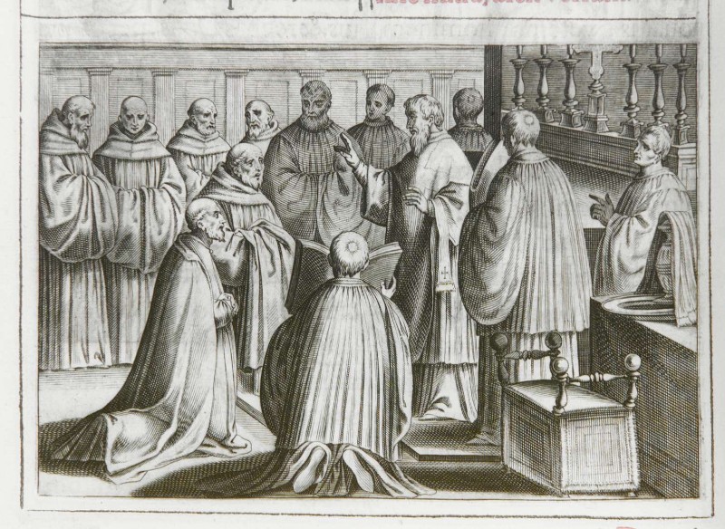 Ambito romano (1595), Benedizione dell'abate 1/9