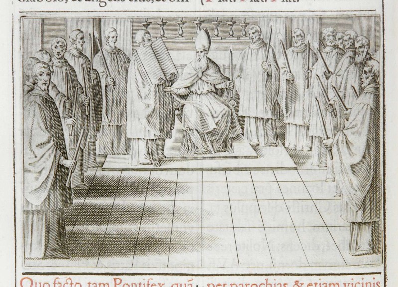 Ambito romano (1595), Scomunica e assoluzione 1/2