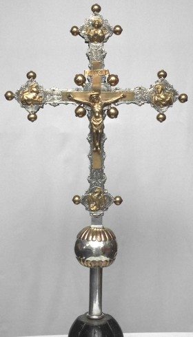 Bottega lombarda sec. XVI, Croce processionale