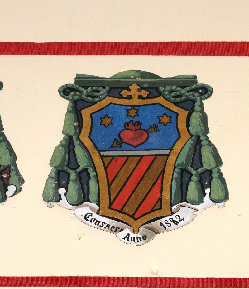 Ambito laziale sec. XX, Dipinto con stemma del vescovo Costantini